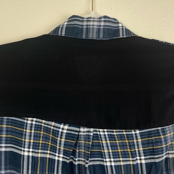 Sam Edelman Tartan Plaid Button Down Tunic Shirt Size XS - Picture 7 of 7